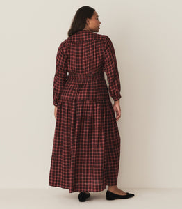 ANNIKA DRESS -- ROUGE COUNTRYSIDE PLAID