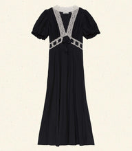 Load image into Gallery viewer, AUGUSTINA DRESS -- BLACK