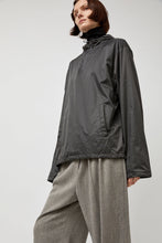 Load image into Gallery viewer, Amomento Glossy Nylon Half Zip Jumper in Charcoal