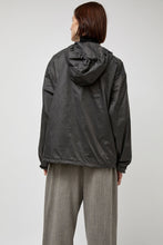 Load image into Gallery viewer, Amomento Glossy Nylon Half Zip Jumper in Charcoal