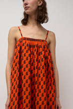 Load image into Gallery viewer, Anaak Etretat Print Handkerchief Dress in Vermillion Paisley