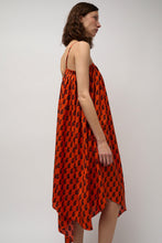 Load image into Gallery viewer, Anaak Etretat Print Handkerchief Dress in Vermillion Paisley