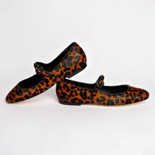 Load image into Gallery viewer, Blair Ballet Flat In Leopard Print Calf Hair