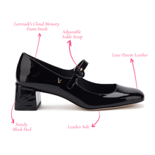 Load image into Gallery viewer, Blair Block Pump In Black Patent