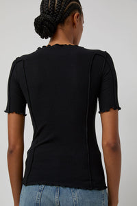 Baserange Omato Short Sleeve Tee in Black