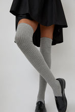 Load image into Gallery viewer, Baserange Overknee Socks in Grey Melange