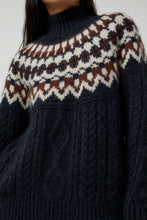 Load image into Gallery viewer, Batoner Nordic Mohair Turtleneck in Navy