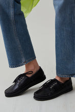 Load image into Gallery viewer, BAXTER BOAT SHOE | BLACK SADDLE LEATHER