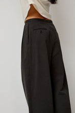 Load image into Gallery viewer, Black Crane Straight Trousers in Dark Grey