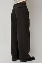 Load image into Gallery viewer, Black Crane Straight Trousers in Dark Grey