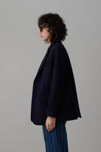 Load image into Gallery viewer, CLAUDIA JACKET | MIDNIGHT MELTON WOOL