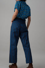 Load image into Gallery viewer, HANSON PANT | TEAL COTTON STRIPE