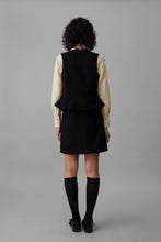 Load image into Gallery viewer, LIBBY SKIRT | BLACK MELTON WOOL