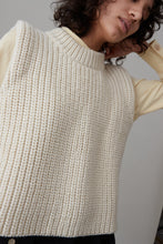 Load image into Gallery viewer, DYLAN SWEATER VEST | CREAM HIGHLAND WOOL