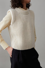 Load image into Gallery viewer, DYLAN SWEATER VEST | CREAM HIGHLAND WOOL