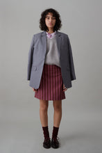 Load image into Gallery viewer, LIBBY SKIRT | MAUVE COTTON STRIPE