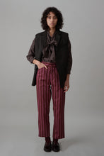 Load image into Gallery viewer, HANSON PANT | MAUVE COTTON STRIPE