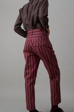 Load image into Gallery viewer, HANSON PANT | MAUVE COTTON STRIPE