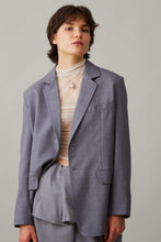 Load image into Gallery viewer, CLAUDIA JACKET | CHARCOAL TROPICAL WOOL