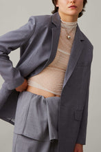 Load image into Gallery viewer, CLAUDIA JACKET | CHARCOAL TROPICAL WOOL