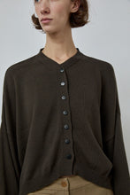 Load image into Gallery viewer, CORDERA Cotton Cashmere Cardigan in Dark Moss