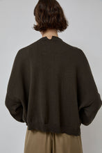 Load image into Gallery viewer, CORDERA Cotton Cashmere Cardigan in Dark Moss