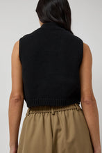 Load image into Gallery viewer, CORDERA Cotton Waistcoat in Black