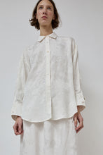 Load image into Gallery viewer, CORDERA Flower Jacquard Shirt in White