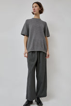 Load image into Gallery viewer, CORDERA Merino Wool Beaded T-Shirt in Grey