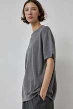 Load image into Gallery viewer, CORDERA Merino Wool Beaded T-Shirt in Grey