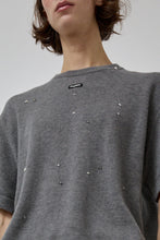 Load image into Gallery viewer, CORDERA Merino Wool Beaded T-Shirt in Grey