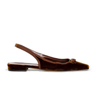 Load image into Gallery viewer, COSSIMA SLINGBACK -- HICKORY VELVET