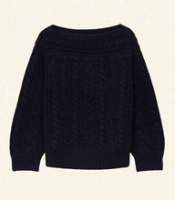 Load image into Gallery viewer, CRESSIDA CASHMERE SWEATER -- NAVY