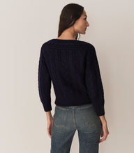 Load image into Gallery viewer, CRESSIDA CASHMERE SWEATER -- NAVY