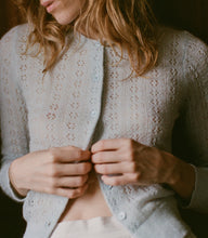 Load image into Gallery viewer, DANAE POINTELLE CARDIGAN -- SKY