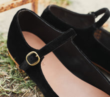 Load image into Gallery viewer, MARY JANE SLIPPER -- BLACK