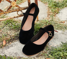 Load image into Gallery viewer, MARY JANE SLIPPER -- BLACK