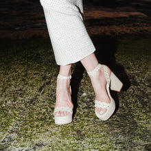 Load image into Gallery viewer, Dolly Broderie Sandal In Natural Raffia