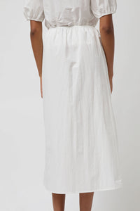 Deiji Studios Channel Skirt in White