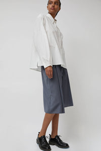 Deiji Studios Wool Shorts in Navy Stripe