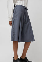 Load image into Gallery viewer, Deiji Studios Wool Shorts in Navy Stripe