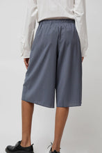 Load image into Gallery viewer, Deiji Studios Wool Shorts in Navy Stripe