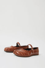 Load image into Gallery viewer, Drogheria Crivellini Fu-Tabi Mary Jane in Brown Faux Croc