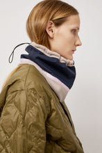 Load image into Gallery viewer, Elmer Fleece Reversible Neck Warmer in Beige and Navy