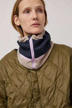 Load image into Gallery viewer, Elmer Fleece Reversible Neck Warmer in Beige and Navy