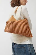 Load image into Gallery viewer, Eva Blut Knit Twisterette Bag in Natural Brown