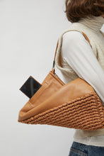 Load image into Gallery viewer, Eva Blut Knit Twisterette Bag in Natural Brown