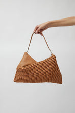 Load image into Gallery viewer, Eva Blut Knit Twisterette Bag in Natural Brown