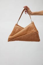 Load image into Gallery viewer, Eva Blut Knit Twisterette Bag in Natural Brown