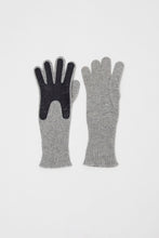 Load image into Gallery viewer, Exquisite J Gloves in Grey with Navy